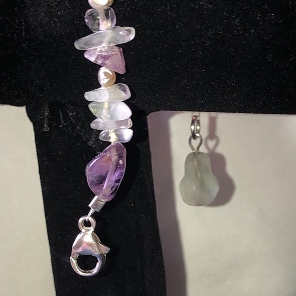 Lilac & Pearl Sterling Silver Bracelet - Picture 8 of 15